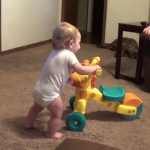 toddler with trike