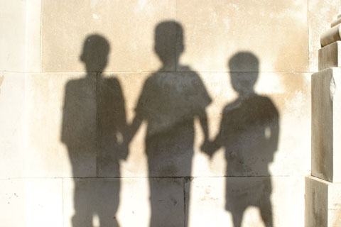 shadows of children