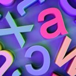 Assorted colorful letters